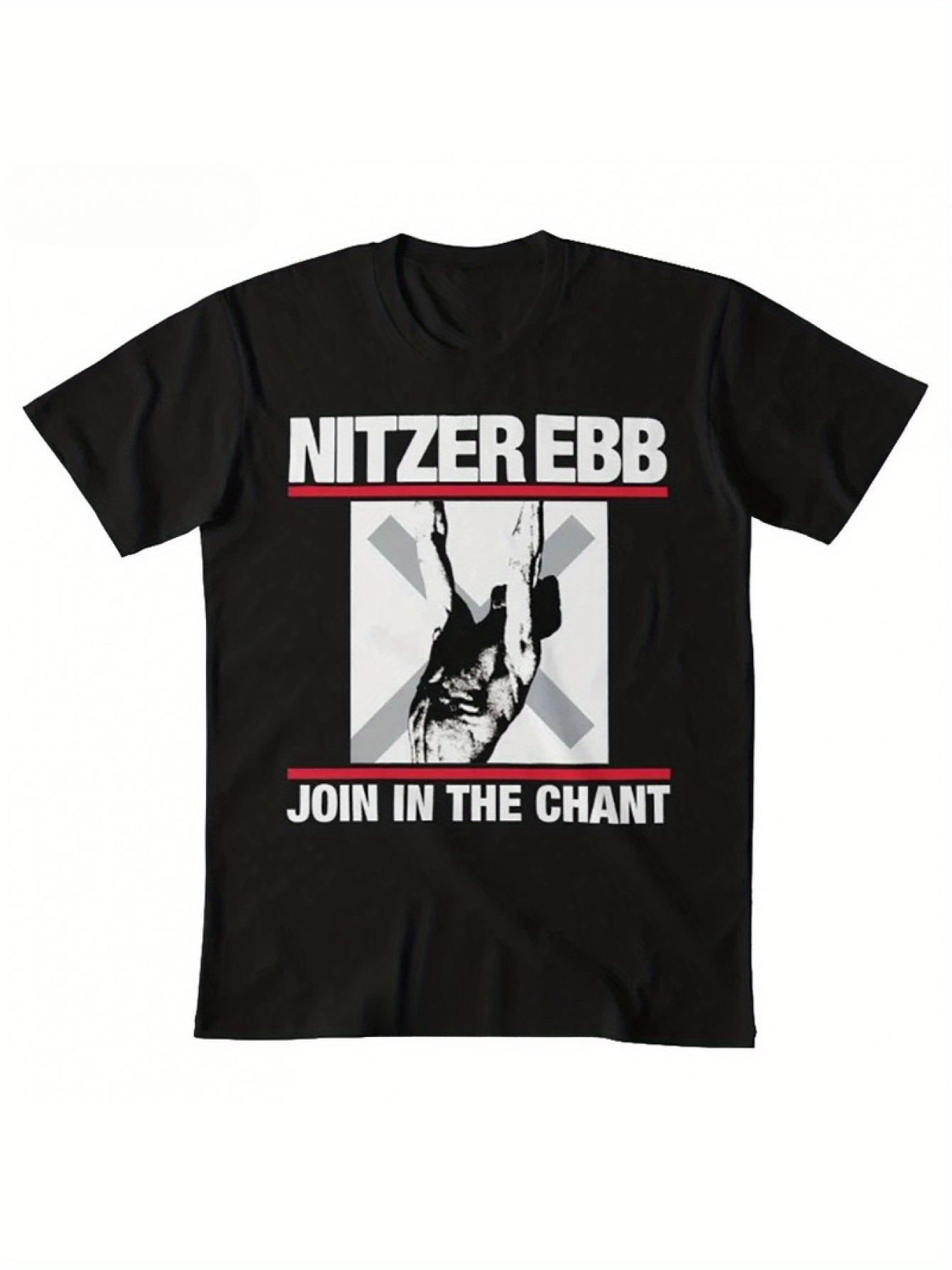Nitzer Ebb Choir Graphic T-Shirt - Industrial Electronic Noise Music Design L