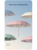 Large Retro 16-Bone Sun Umbrella: Women's Reinforced UV Protection & Sunshade
