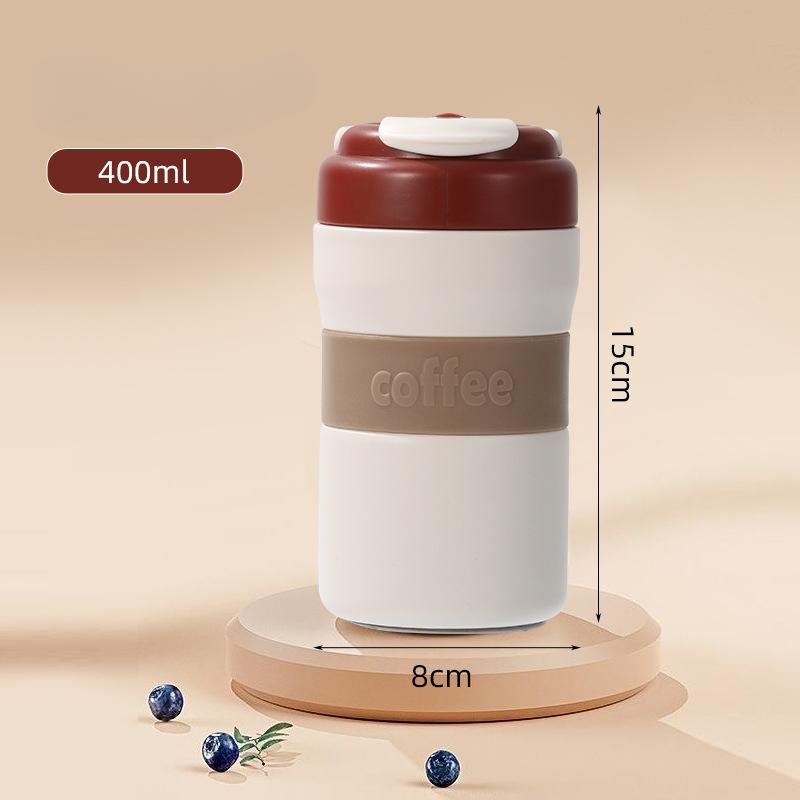 Ceramic Inner Pot Coffee Cup Smart Display Temperature Insulation Cup Student Good-looking Male and Female Portable for Office and Car Tumbler