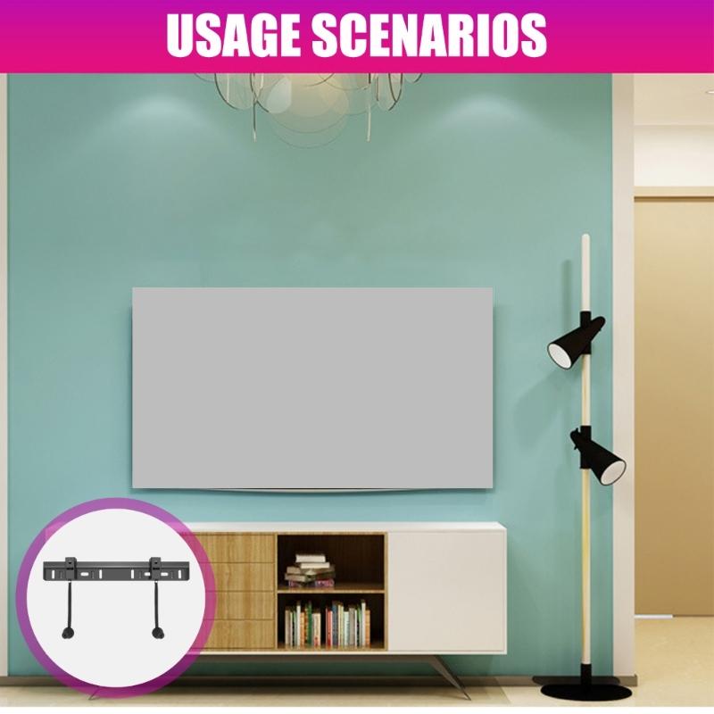 No Studs TV Wall Mount Low Profile for Most 32-55" TVs Up To 100lbs, USX MOUNT No Dril TV Mount for Drywall