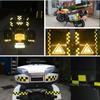 10CM*5M Reflective Tape Waterproof Adhesive Yellow-Black Grid High Visibility Warning Safety Reflectors Conspicuous Car Stickers