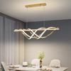 Nordic Modern Geometric Long Stripe Home Kitchen Ceiling Chandelier Simple Living Room Creative Personality Bar Chandelier