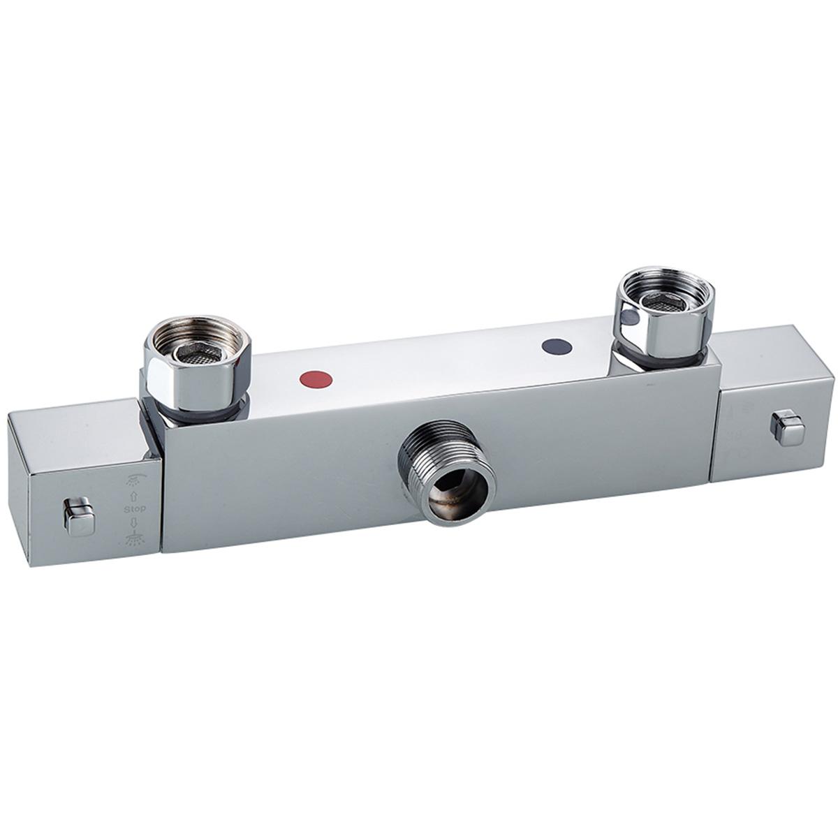 

Настенные смесители для душа и ванны из нержавеющей стали 304 с поддержанием постоянной температуры, кран-смеситель для горячей и холодной воды коричневый