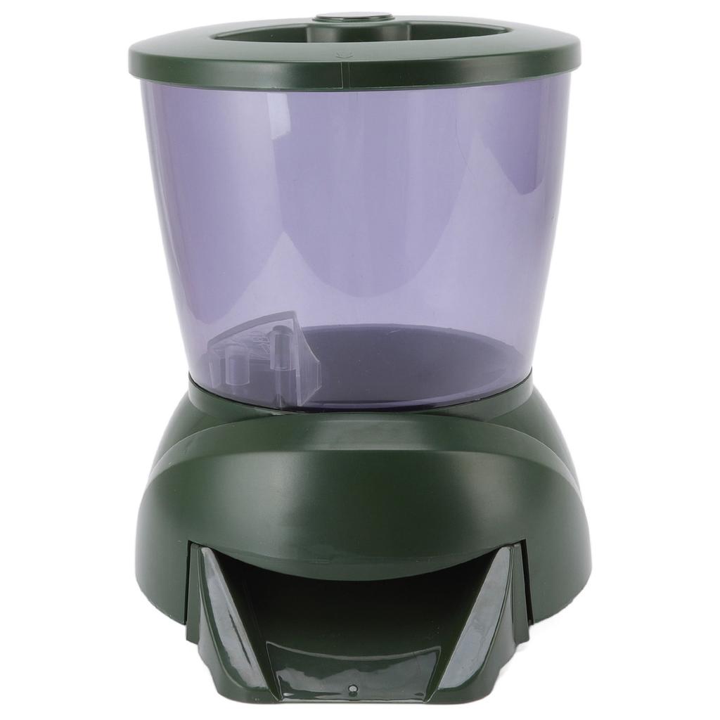4.25L Automatic Fish Feeder LCD Screen Display Battery Powered Auto Pond Fish Food Dispenser for