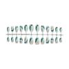 Christmas White Fake Nails with Pine Tree Print No Bad Smell Environmentally Friendly for Girlfriend Wife Women and Girl