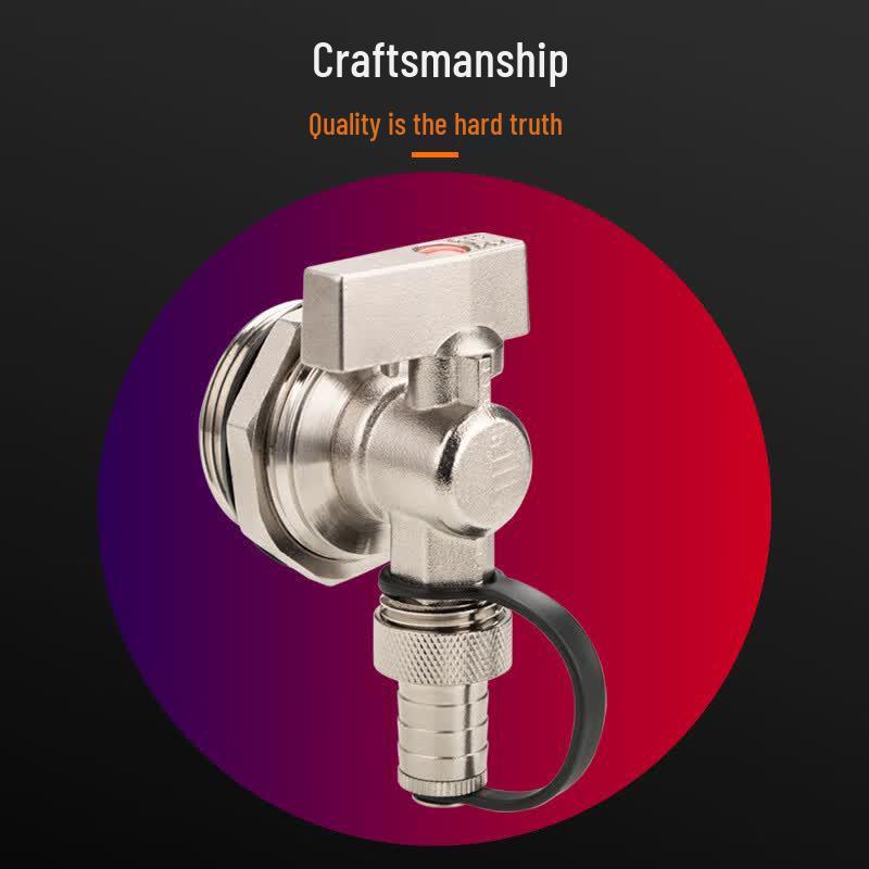 Large Flow Drain Valve for Floor Heating & Radiators