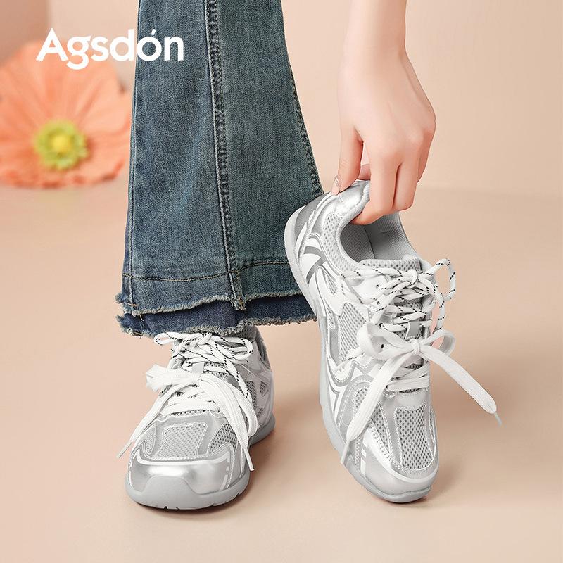 Augustine silver German training shoes women's 2025 new summer platform functional barefoot shoes ballet Forrest Gump sports shoes