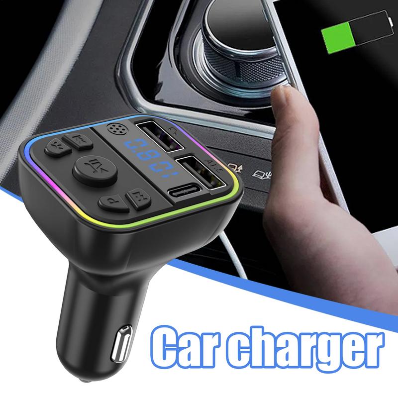 FM Transmitter Wireless FM Radio Transmitter Car Music Connector Multifunctional Car Music Adapter Calling & Audio Receiver