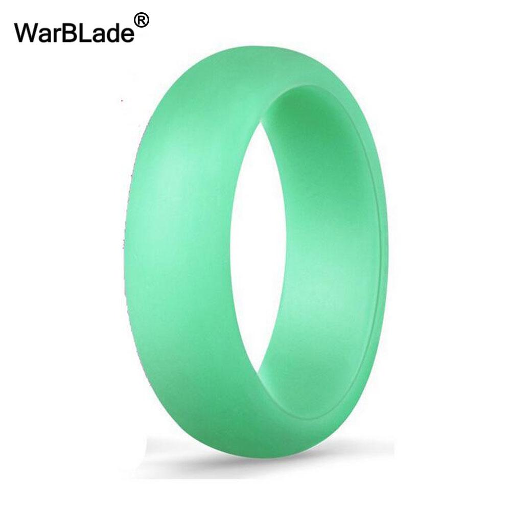 WarBLade 5.7mm Anelli in Silicone Alimentare FDA per Donne Matrimonio Elastici in Gomma Anello Dita in Silicone Flessibile Ipoallergenico