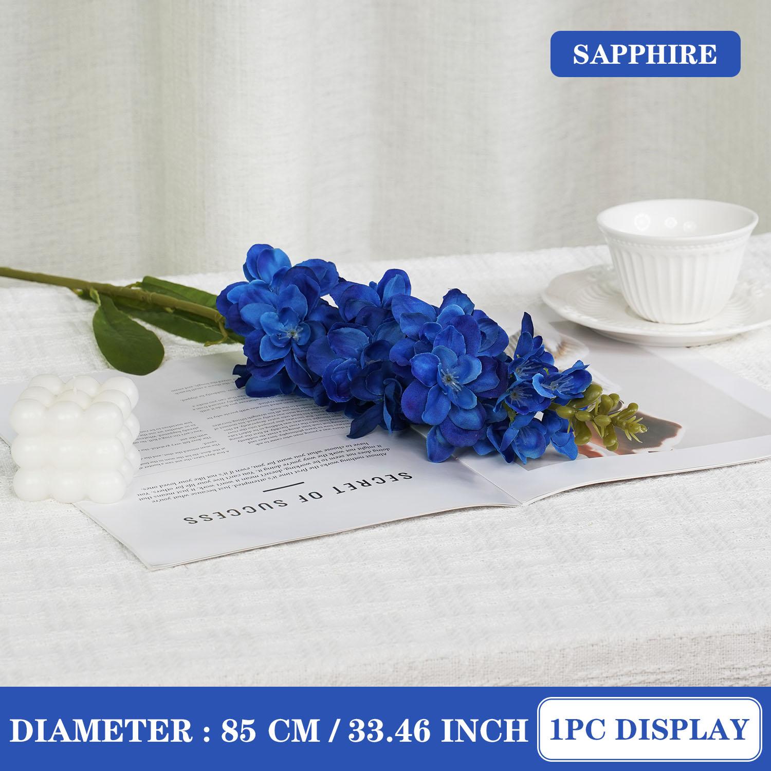 

1PC Artificial Hyacinthus Violet Flower Branch Flower Home Wedding Party Tabletop Photography Props Decoration 1PC(no vase)