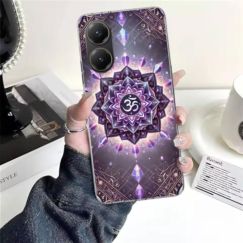 Mandala Chakra Insist Yoga Soft Phone Case For Xiaomi Redmi 15C 15 13C 13 Poco X5 X6 X7 F7 Ultra M7 12C 12 10 10C 9C 9A 9T 9 Fun