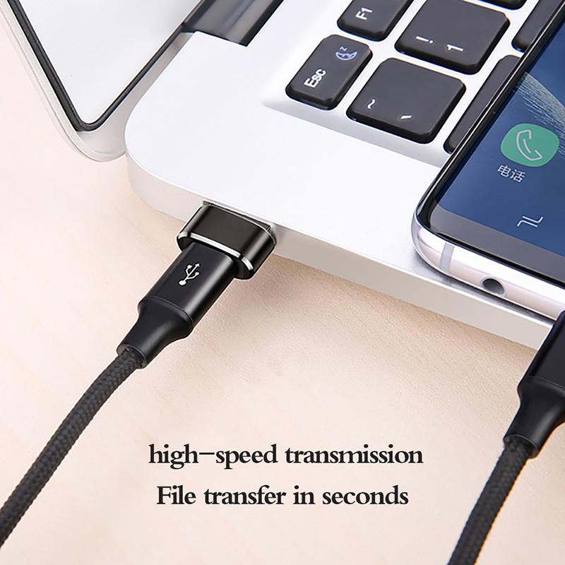 2 Pack Type-C Female To Usb Male Otg Adapter Pd Fast Charge Data Cable To Usb Supports Super Fast Charge