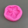 1pc Silicone Hibiscus Flower Mold Decoration Liquid Casting Plaster Craft - 5 Petal Round Flower Silicone Molds for DIY Crafting