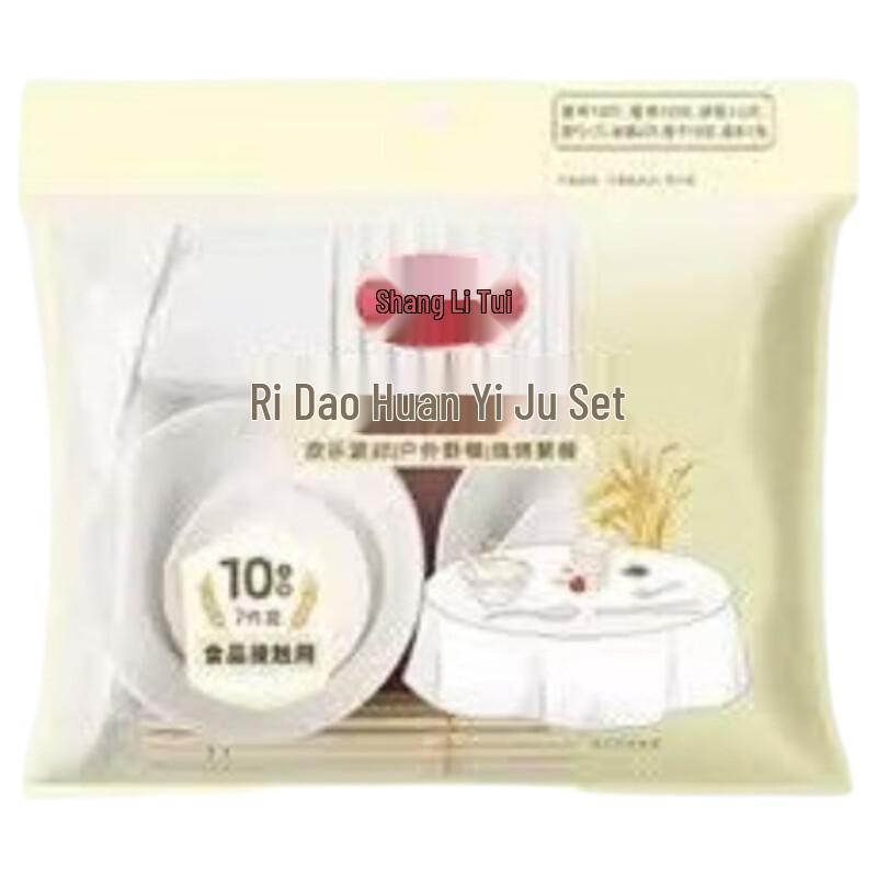 Maryya 10-Person Disposable Dinnerware Set