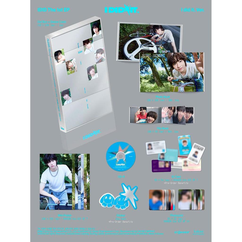 [Pre-order] Starship Rookie Boy Group IDID 1st Mini Album [I did it] (+Online Benefit)