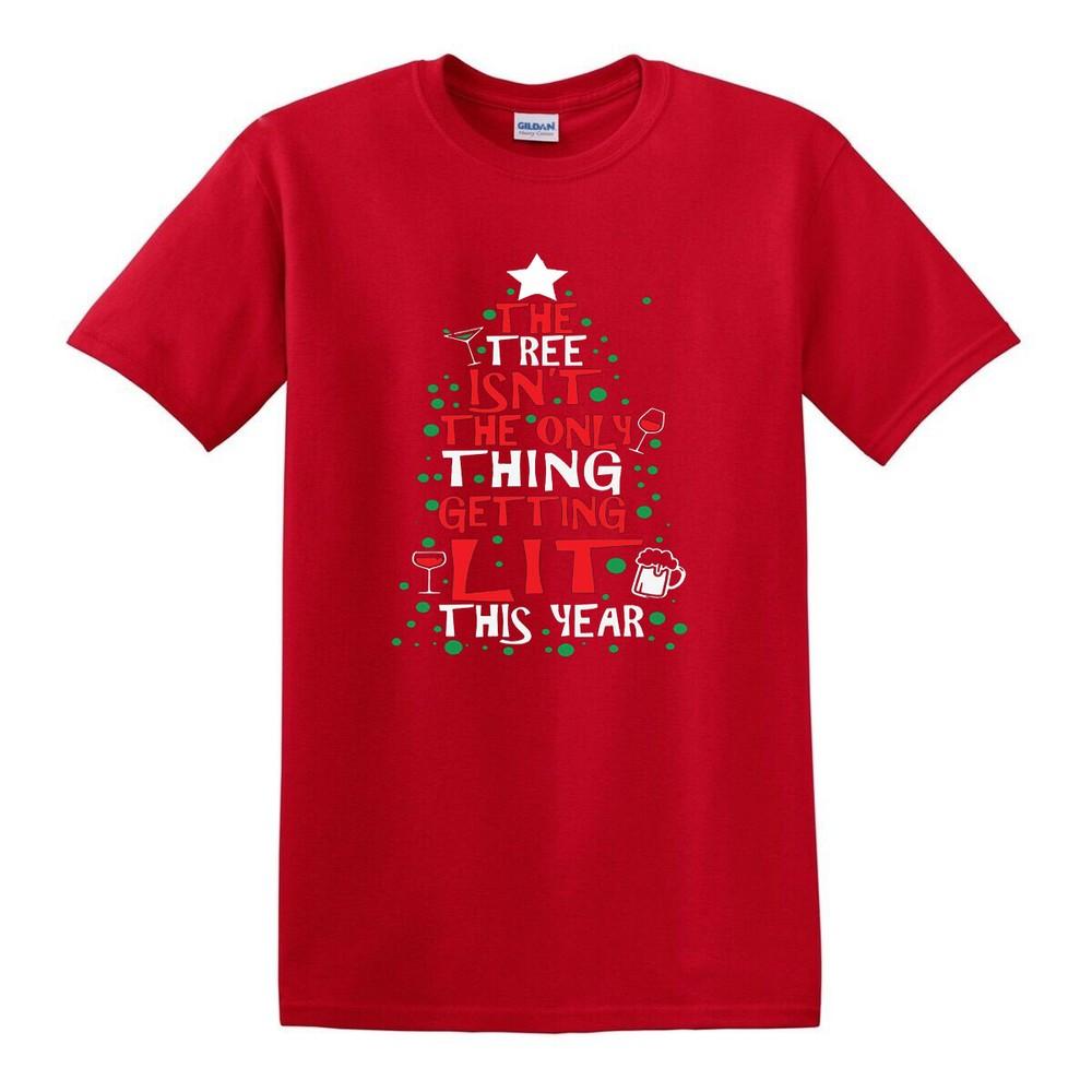TREE ISNT CHRISTMAS TSHIRT Tree Xmas Gift Santa Pub Drink Funny Party Tshirt 2XL