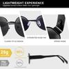 New  Oval Sunglasses Women Personality Metal Small Round Fashion Glasses Beach Accessories Female Glasses Shades Uv400