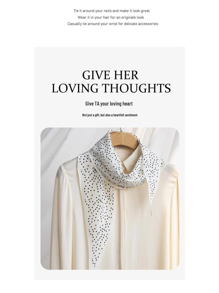 Elegant Autumn Women's Silk Scarf: Commuting, Diamond Accents, Mulberry Silk Sunscreen Shawl