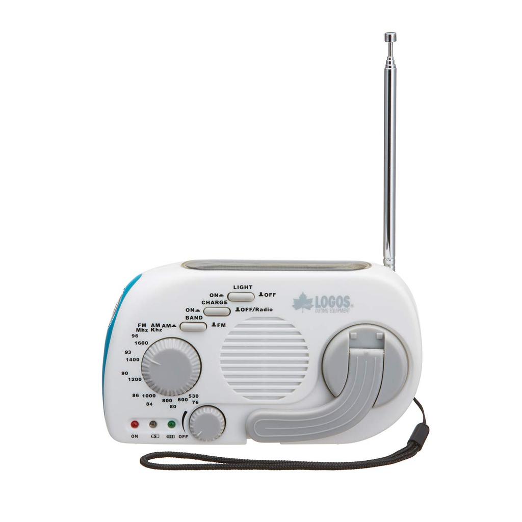 LOGOS (Logos) 3-Power Crank Solar Radio Light (Smartphone Charging) 74175021
