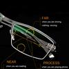 Multifokale Lesebrille Progressive Bifokal Herren Blaulichtfilternde Brille Metall-Speichermaterial Überlegene Qualität Lesebrille