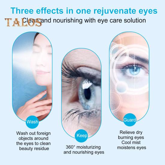 Heated Nano Eye Mist Sprayer Portable Eye Moisturizer And Soother with Hot Cold Compression Modes Rechargeable Drops Steamer for Dry Eye Relief