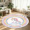 Animales salvajes (388) Alfombra de Terciopelo Redonda con Cristales Personalizada con Nombre y Texto Felpudo Personalizado Decoración del Hogar Alfombra de Cristal Antideslizante