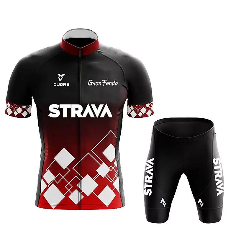 Mens Cycling Jersey Set Short Sleeve Quick Dry Performance Bike Riding Kit Team Edition