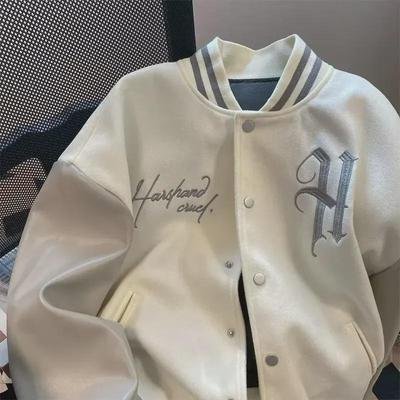 Women's Retro Baseball Jacket: Autumn/Winter 2023 - Niche Design with Embroidered Patches