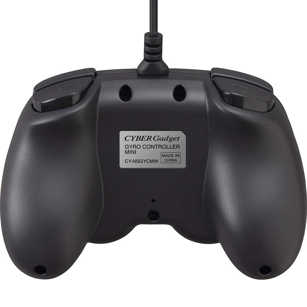 CYBER Gyro Controller Mini Wired Type Black Switch (for SWITCH) -