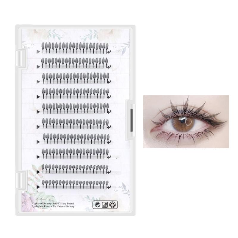 1 Box Anime Style False Lashes with Tapered Tips for a Voluminous and Long Lasting Curls for Beginners or Anime Lover