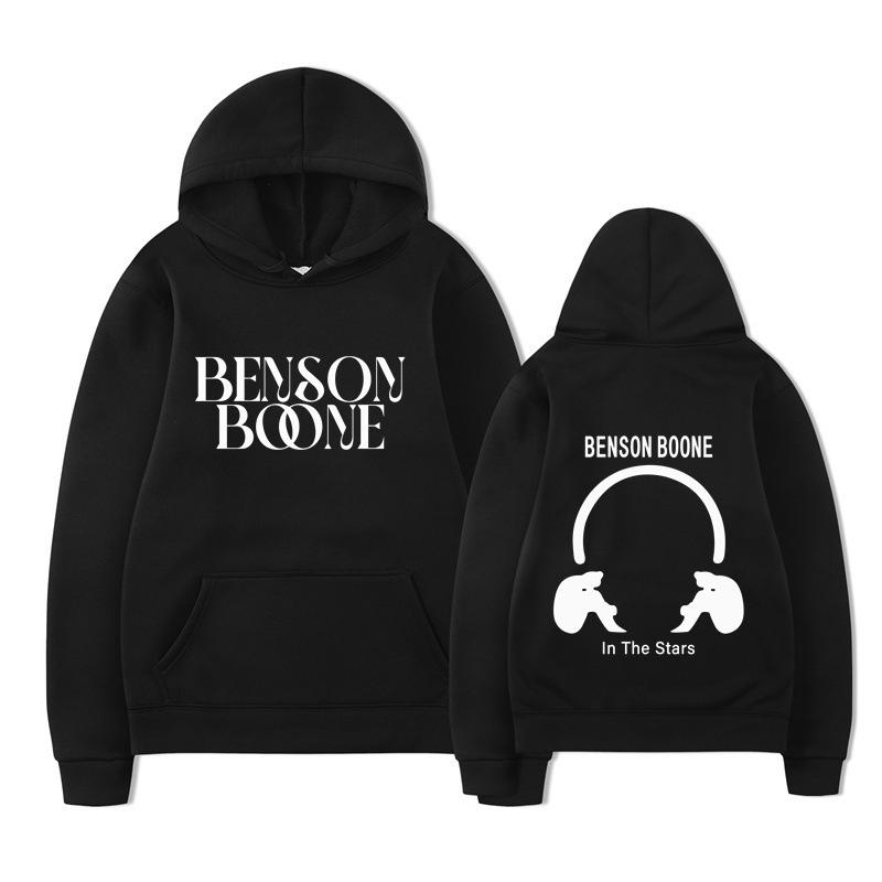 Hooded Sweater Harajuku Funny Benson Boone Sweater, Long Sleeve Men's and Women's Pullover Spot
