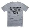Introvert T-Shirt Cat Owner Shirt Cat Lover Gifts Anti Social Person Unisex Tee Unisex T-Shirt