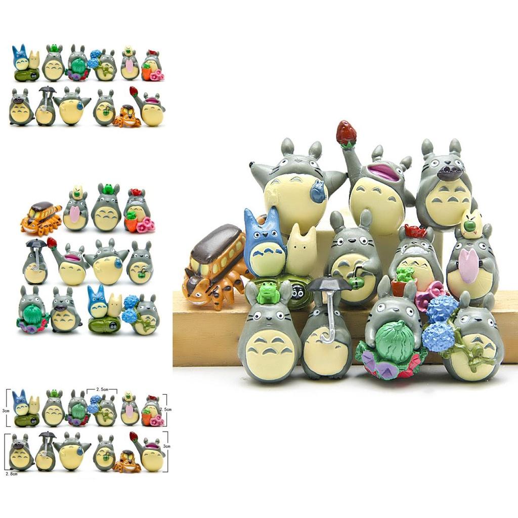 My Neighbor Totoro 12pcs Set Garden Decoration Anime Action Figures For Kids And Collectors