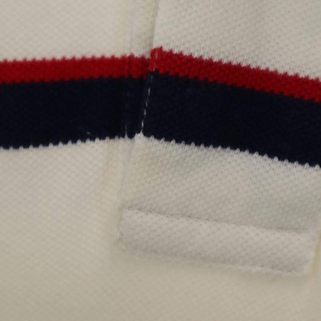 Polo by Ralph Lauren Border Pattern Short Sleeve Polo Shirt S White Fawn Men's Used