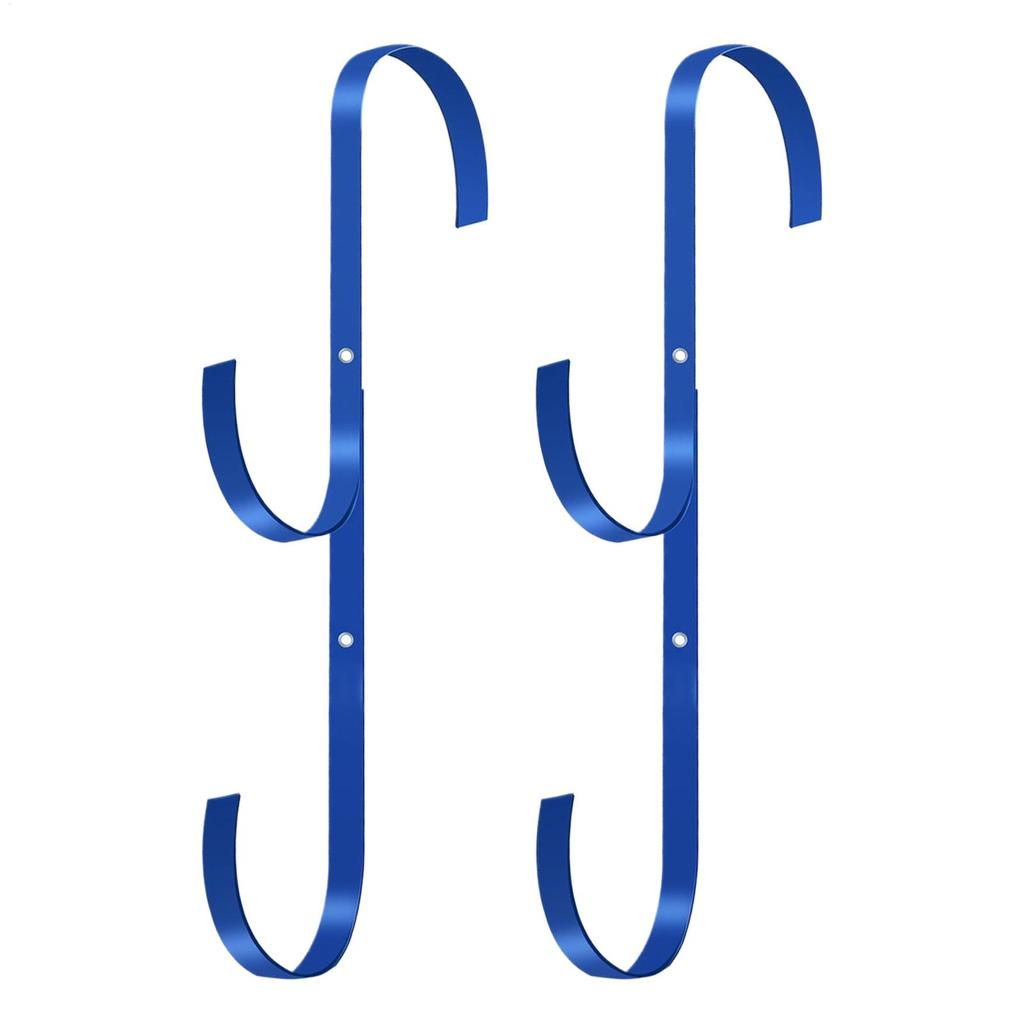 Poolside Pool Leaf Skimmer Net Holder Aboves Ground Pool Pole Hange Adjustable Telescopic Swimming Pole Hooks Accessories