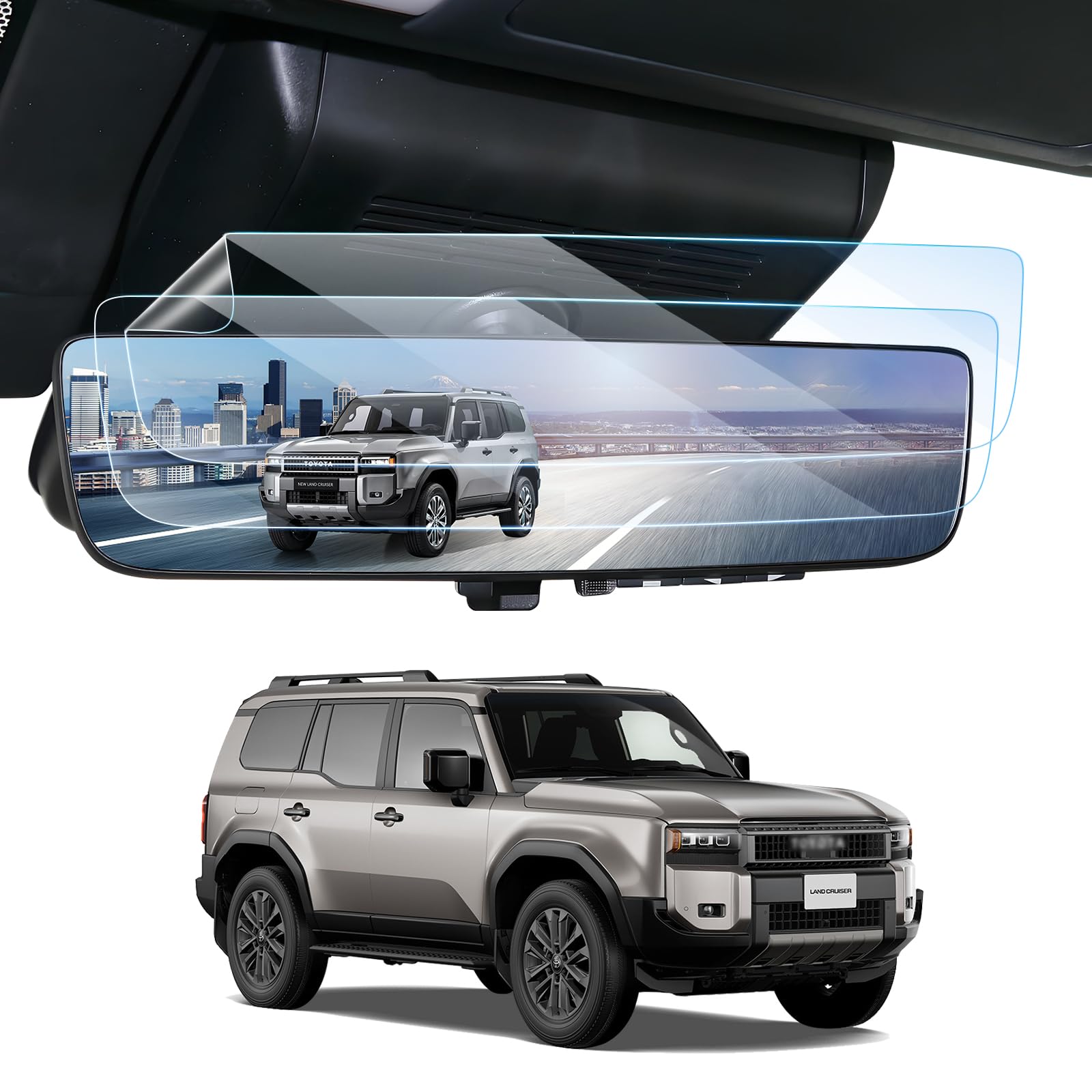 

LANGBEAN Toyota Land Cruiser 250 GDJ 250W/TRJ250W Digital Inner Mirror Film, Rankle 250, Custom Digital inner mirror AR film