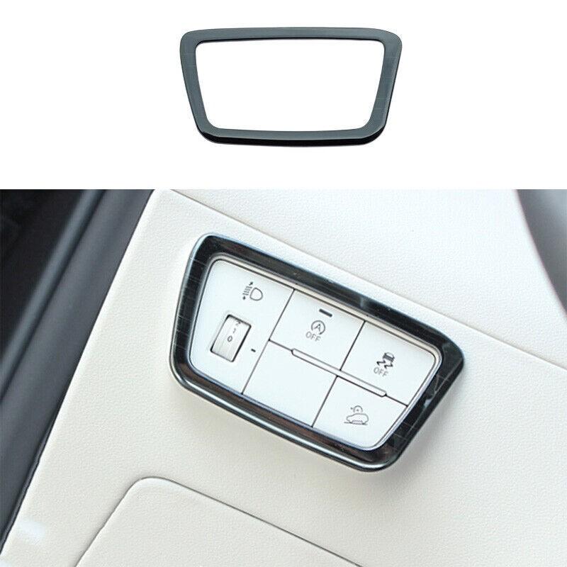 For Hyundai Tucson 2022-2023 Titanium Black Headlight Button Frame Cover Trim 1X