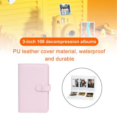 108 Pockets Photo Album Instant Camera 3 Inch Pictures Storage Case Fashion Design for Fujifilm Instax Mini 12 for Collection