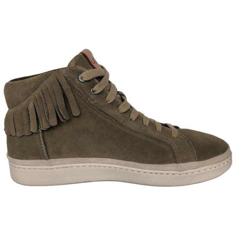 UGG Cali Leather Versatile Round Toe High Top Sneakers Men Sneakers Light-Green 1020137-ALP