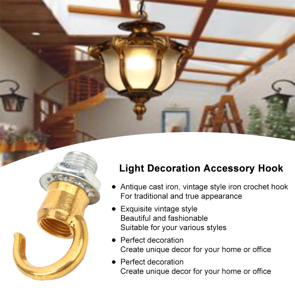 10PCS Zinc Alloy Opening Lantern Chandelier Hanging Ring Hook Light DIY Decoration