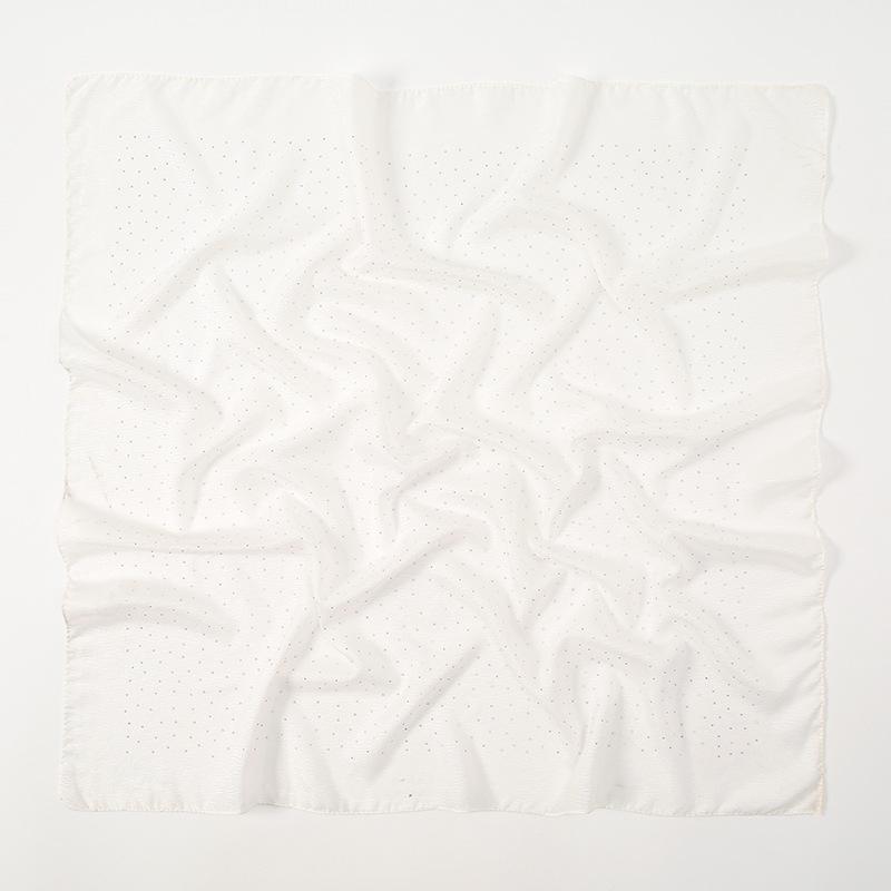 New Malaysia and Indonesia polyester material Gypsy star hot diamond headscarf solid color simple and versatile ethnic bag headscarf square scarf