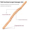 Beech Wood Rolling Pin Massager for Whole Body Gua Sha Therapy and Meridian Massage with Eight and Ten Beads