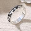 Vintage Hand Carved Star Moon Women's Ring Minimalist CopperColor Metal Geometry Daily Wear Party Jewelry Anniversary Gift