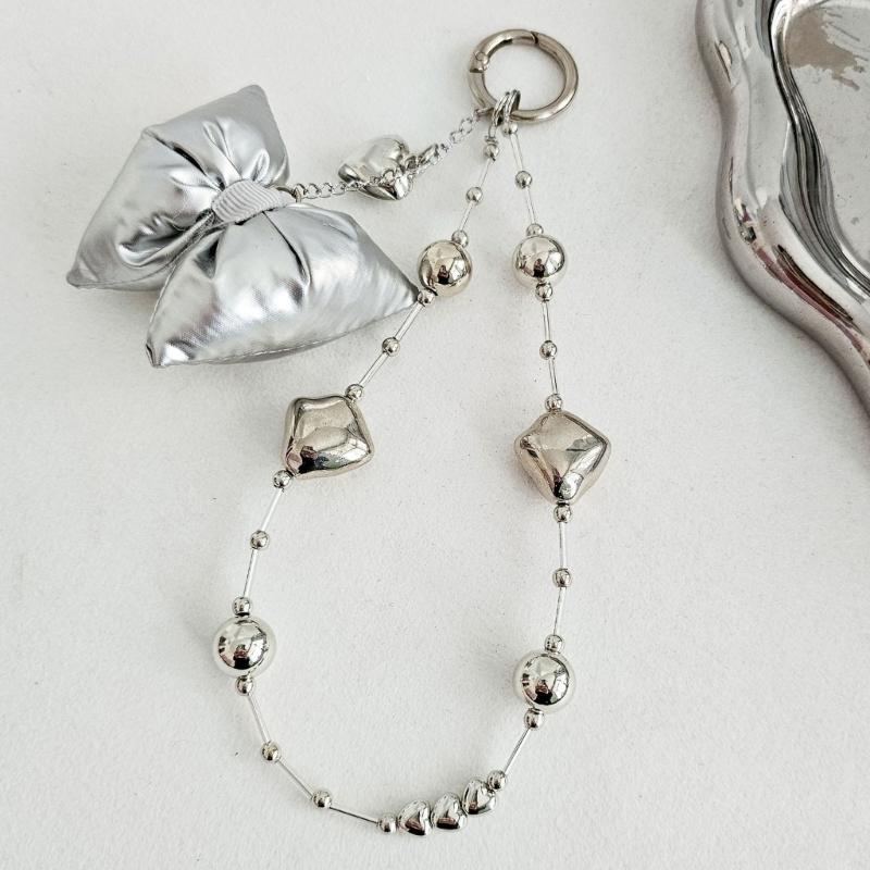 Beaded Phone Lanyard Fashion Phone Charm Strap Multiple Use Accessories for Keychain Smartphone Decoration Everyday Use