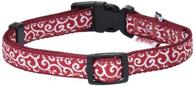 Petio Collar Inugaya Arabesque Color Red Size S