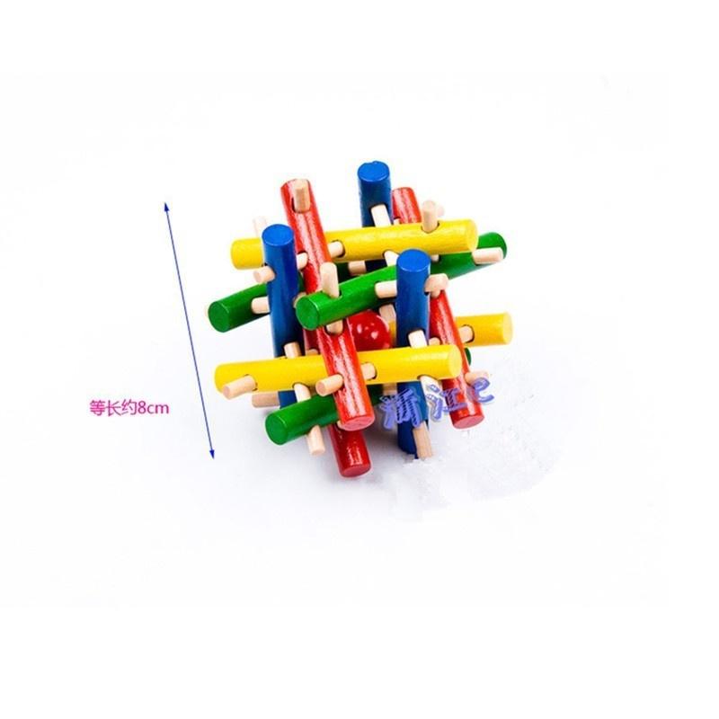 Multicolor  Adult Intelligence Classic Toys  Wooden Kong Mingsuo  Puzzle Toys