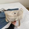 Women's Cotton Crescent Bag 2026 New Lightweight Shoulder Crossbody Purse Soft Texture Hobo Bag