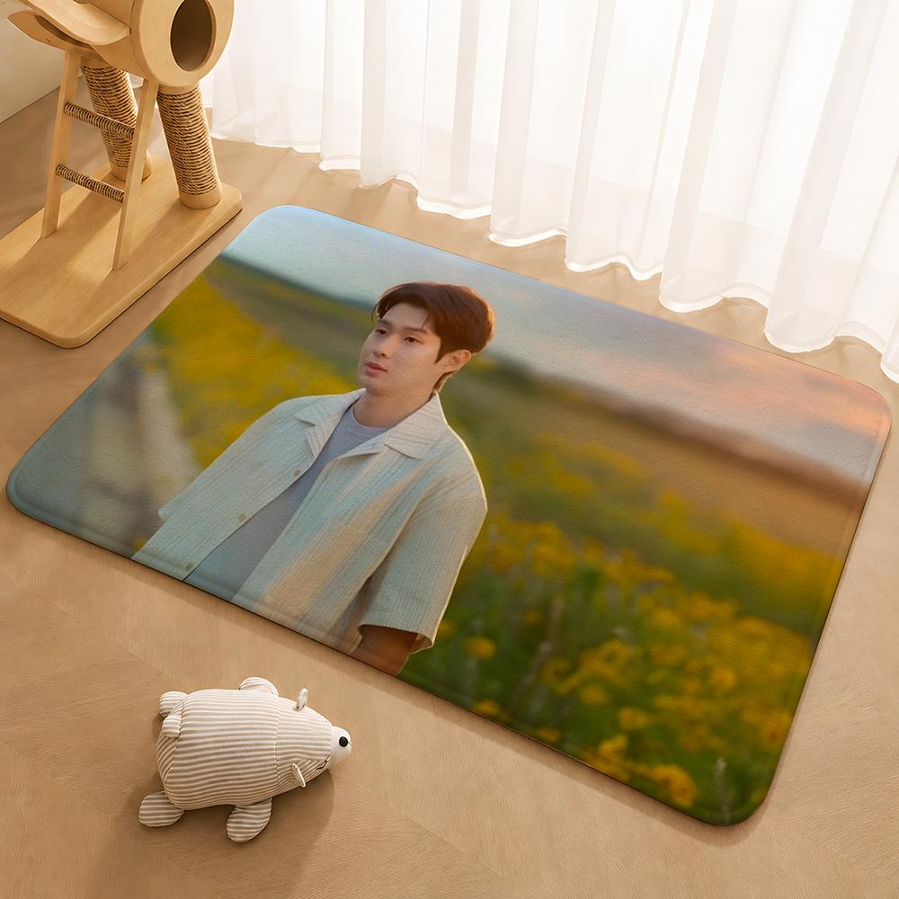 Korean TV series Melo Movie Floor Mat Floor Mat Soft Flannel Non-Slip Door Rug for Living Room