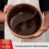Huameiguan Traditional Ceramic Twin Hot Pot