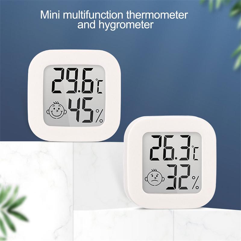 Lcd Electronic Digital Temperature Humidity Meter Thermometer Indoor Clock